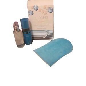 St. Tropez Self Tan Golden Getaway Kit 3-Piece Face Mist, Mousse, & Mitt Set New